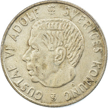 Coin, Sweden, Gustaf VI, Krona, 1953, VF(30-35), Silver, KM:826