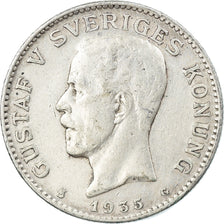 Coin, Sweden, Gustaf V, Krona, 1935, EF(40-45), Silver, KM:786.2