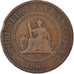 Coin, FRENCH INDO-CHINA, Cent, 1888, Paris, VF(30-35), Bronze, KM:1