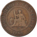 Moneta, INDOCINA FRANCESE, Cent, 1888, Paris, MB+, Bronzo, KM:1