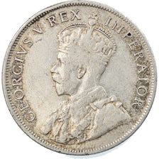 Monnaie, Afrique du Sud, George V, 2 Shillings, 1935, TTB, Argent, KM:22