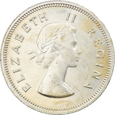 Coin, South Africa, Elizabeth II, 2 Shillings, 1958, EF(40-45), Silver, KM:50