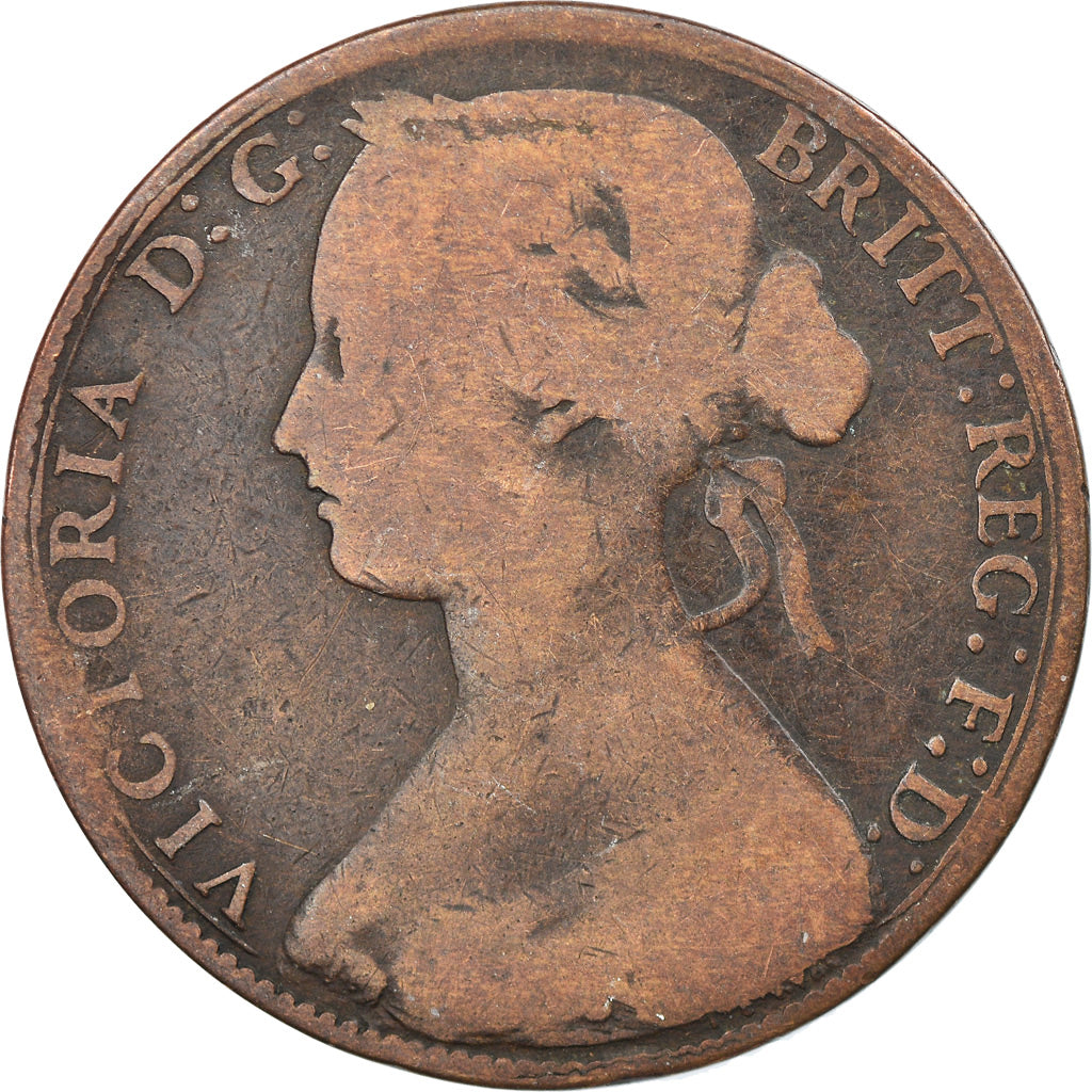 Monnaie, Grande-Bretagne, Victoria, Penny, 1860, TB+, Bronze, KM:749.1