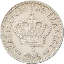 Coin, Greece, George I, 5 Lepta, 1895, Paris, EF(40-45), Copper-nickel, KM:58