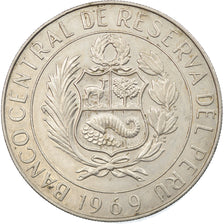 Coin, Peru, 10 Soles, 1969, Paris, EF(40-45), Copper-nickel, KM:253