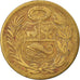 Moneda, Perú, 1/2 Sol, 1960, Lima, BC+, Latón, KM:220.5