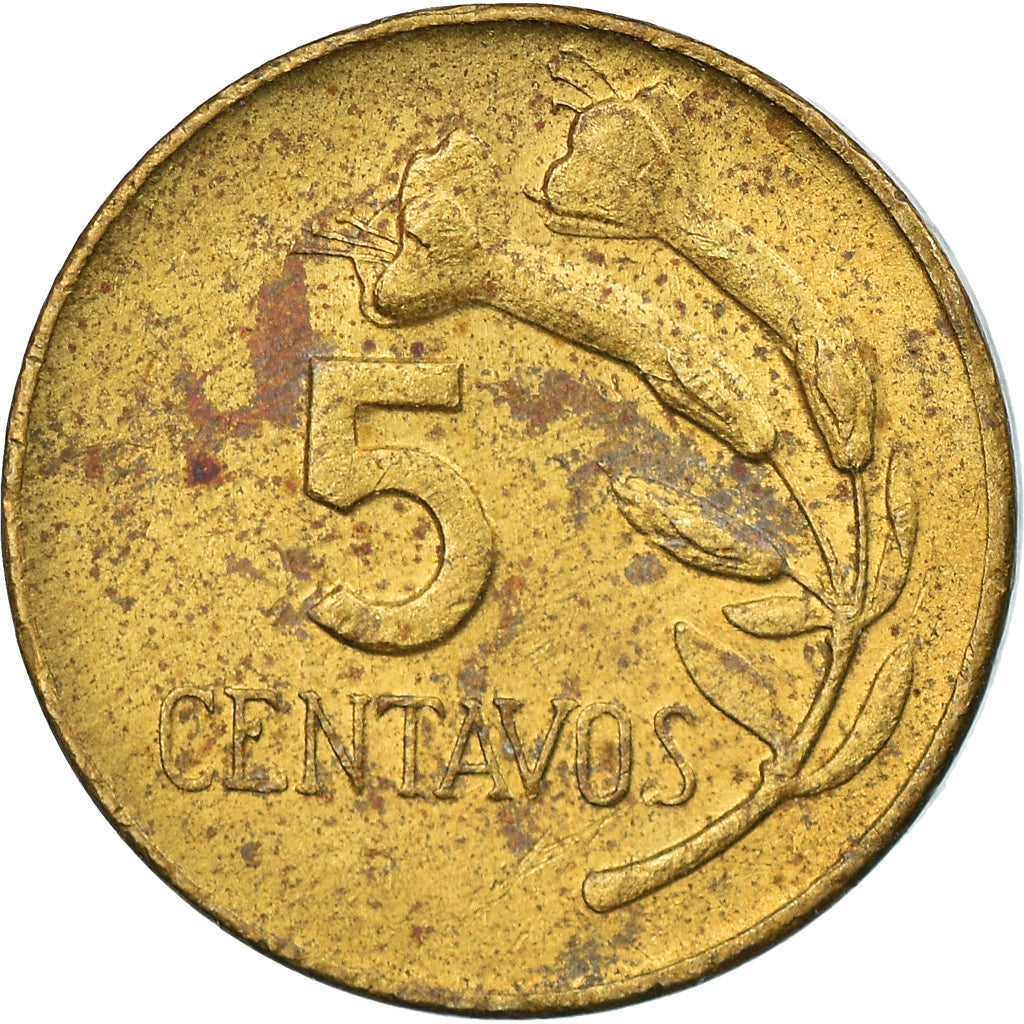 Munten, Peru, 5 Centavos, 1970, Lima, FR+, Tin, KM:244.2