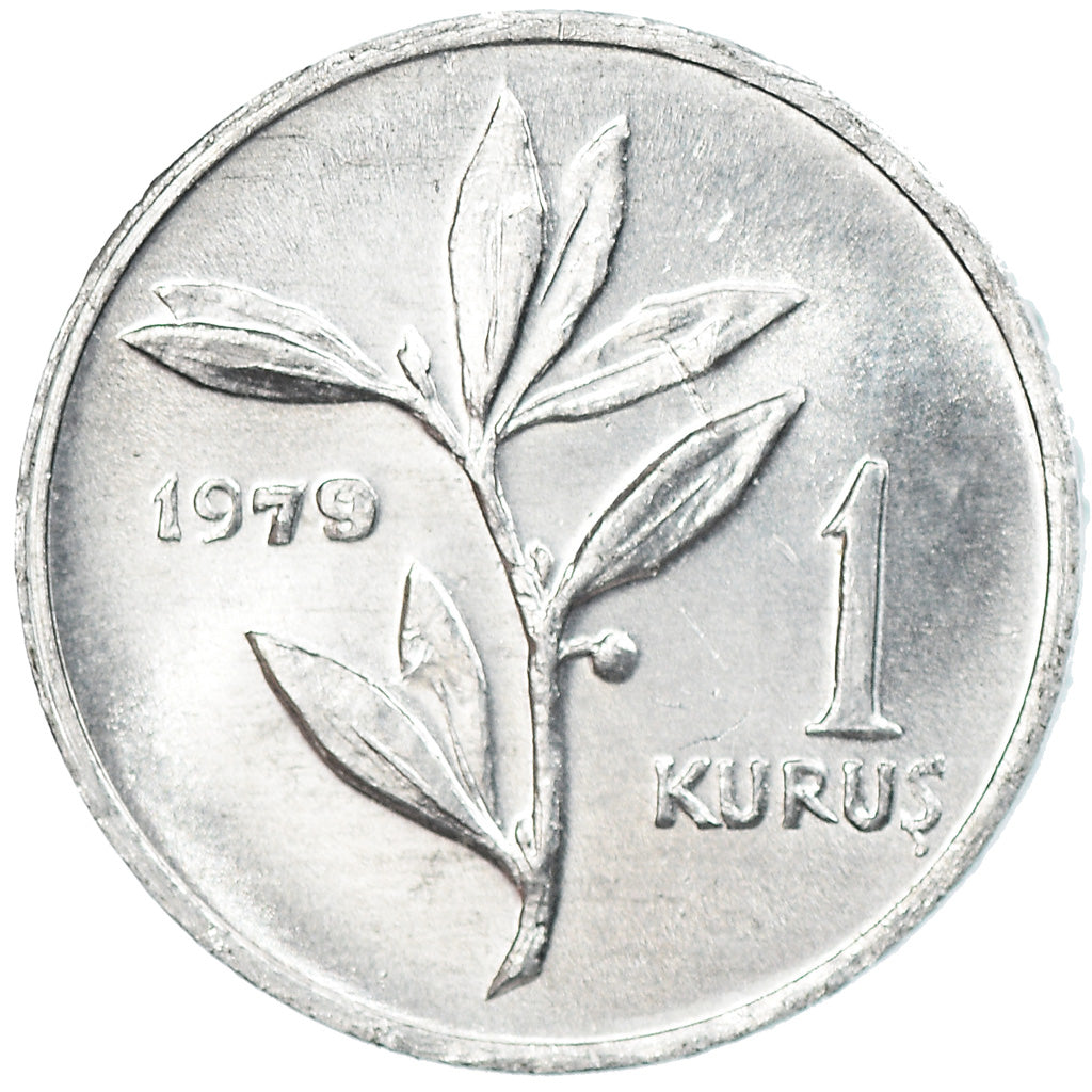 Coin, Turkey, Kurus, 1979, AU(50-53), Aluminum, KM:924a