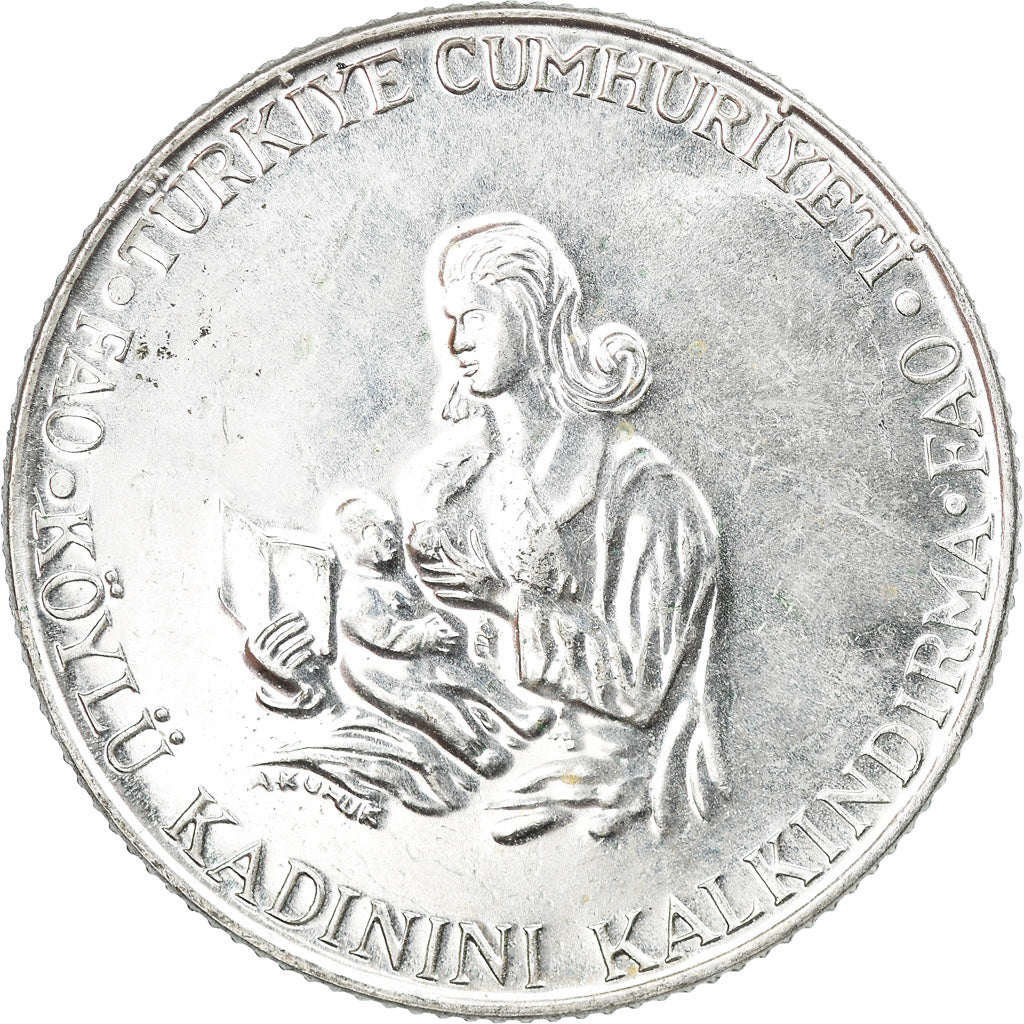Coin, Turkey, 500 Lira, 1980, EF(40-45), Silver, KM:940.1