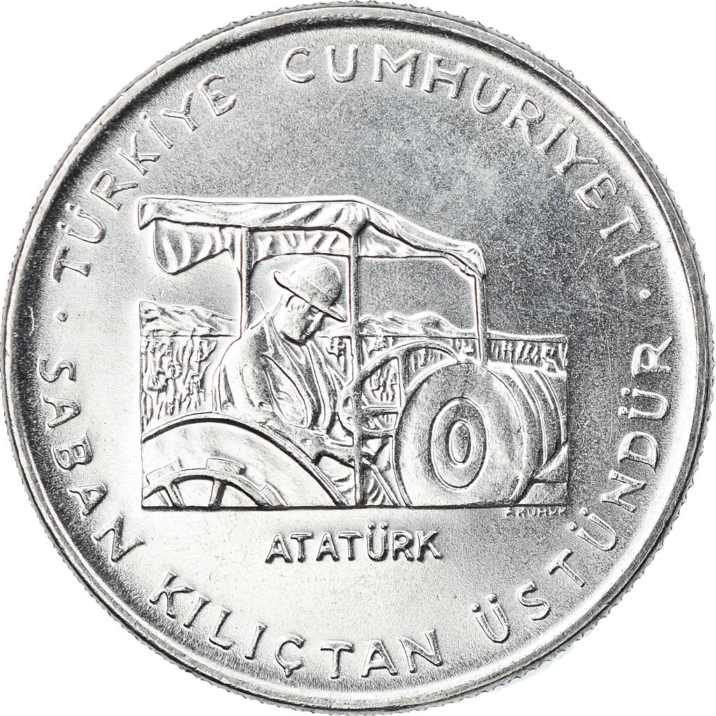 Moneta, Turchia, 50 Kurus, 1979, BB+, Acciaio inossidabile, KM:899