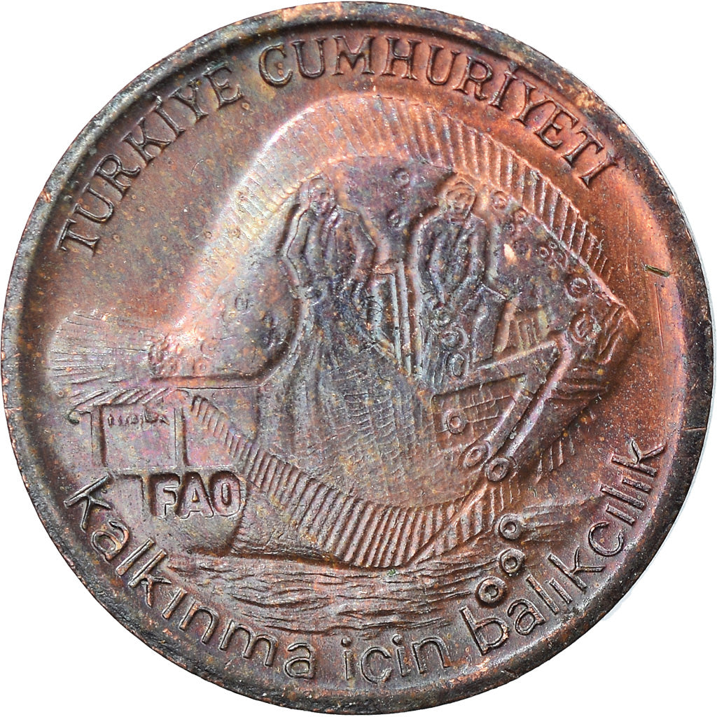 Coin, Turkey, 5 Kurus, 1980, EF(40-45), Bronze, KM:934