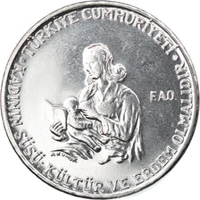 Coin, Turkey, 2-1/2 Lira, 1978, AU(55-58), Stainless Steel, KM:915