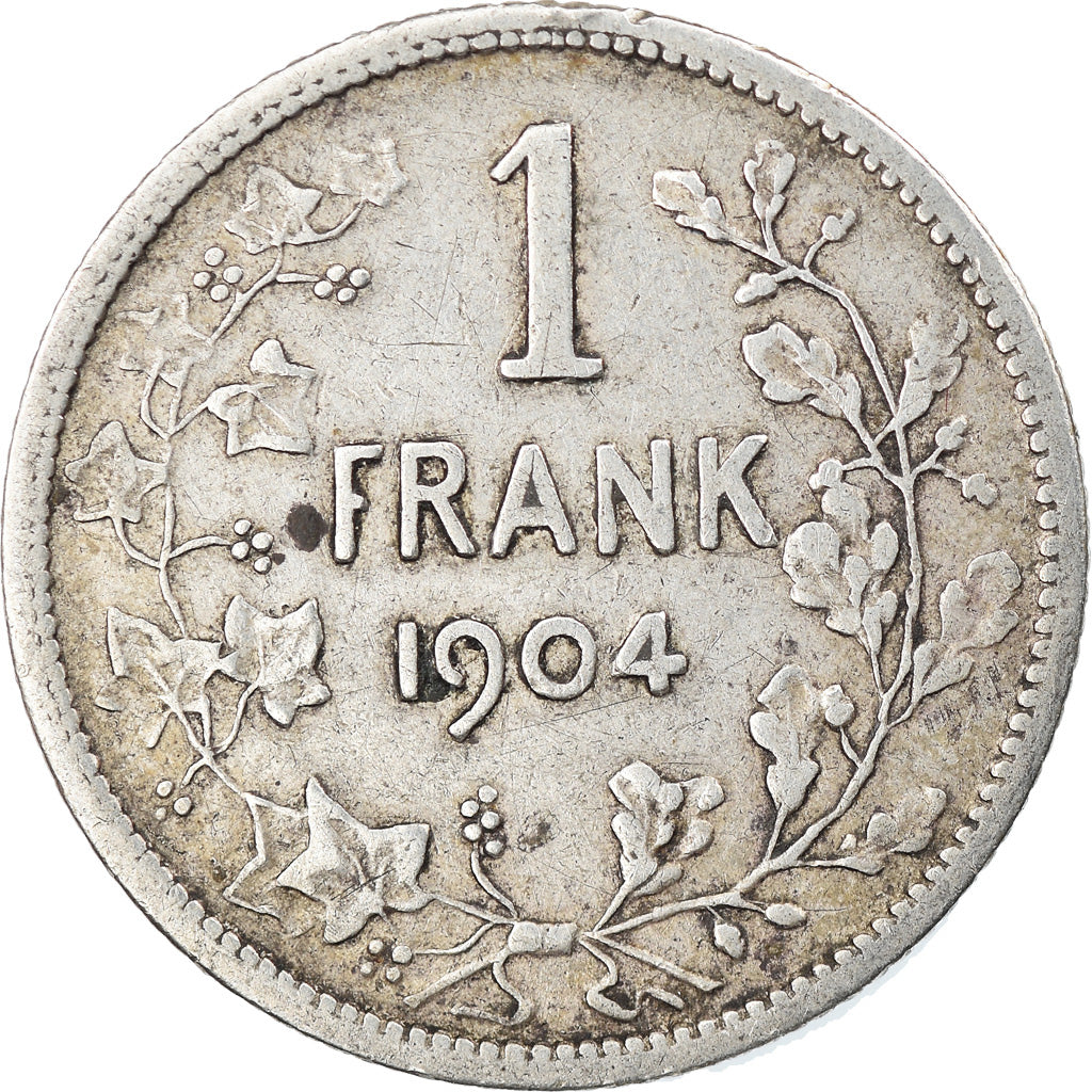 Coin, Belgium, Franc, 1904, VF(30-35), Silver, KM:57.1