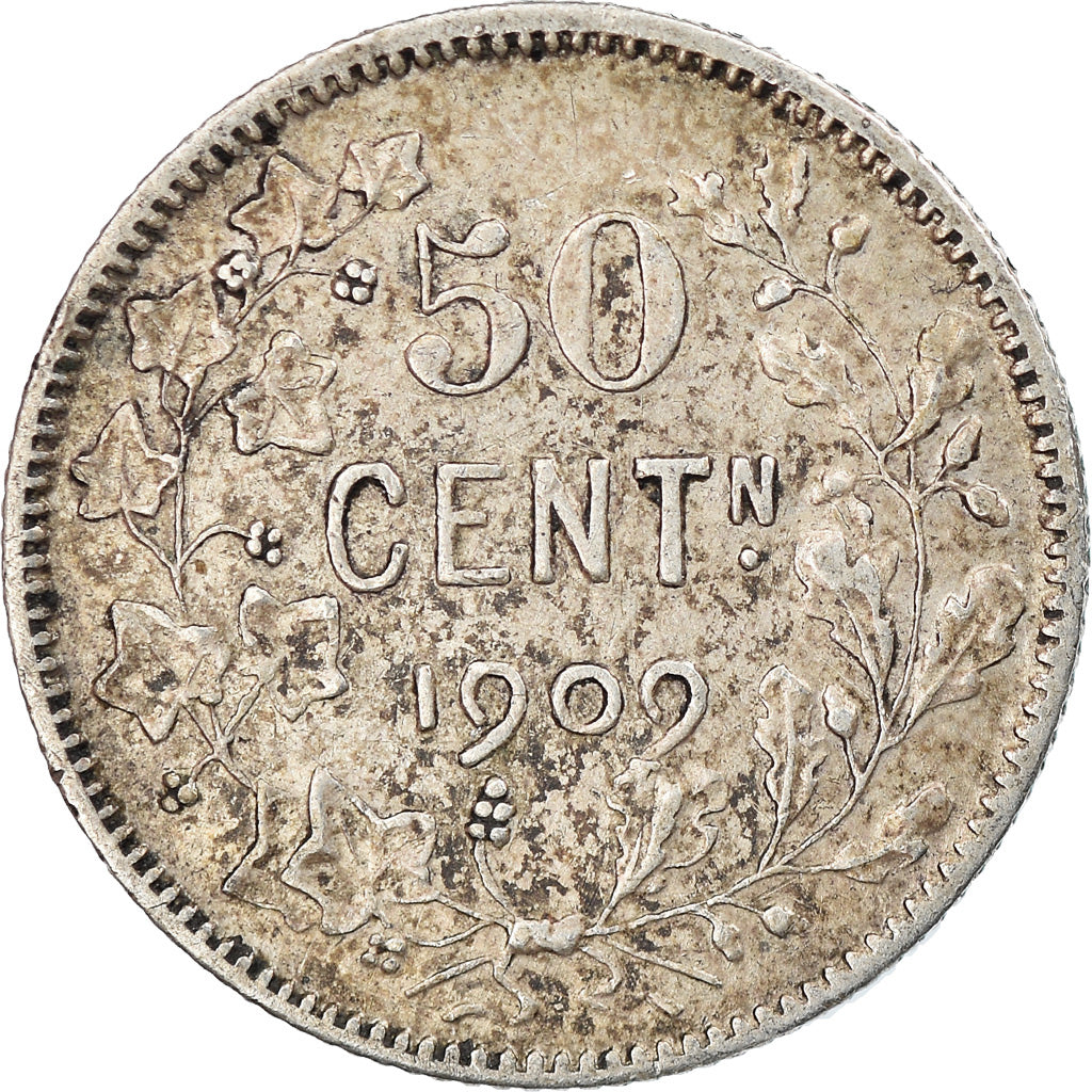 Coin, Belgium, 50 Centimes, 1909, VF(30-35), Silver, KM:61.1