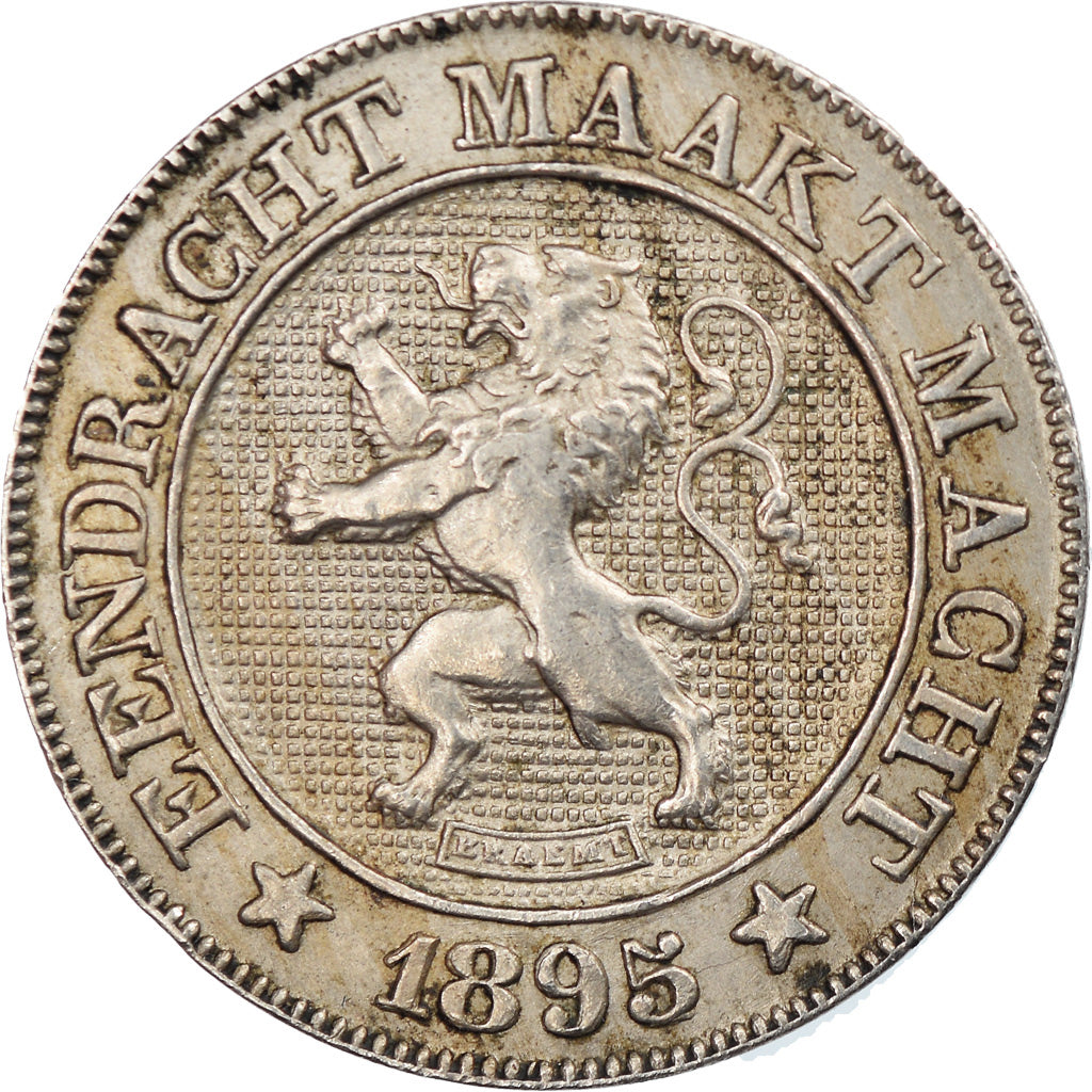 Coin, Belgium, Leopold II, 10 Centimes, 1895, EF(40-45), Copper-nickel, KM:43
