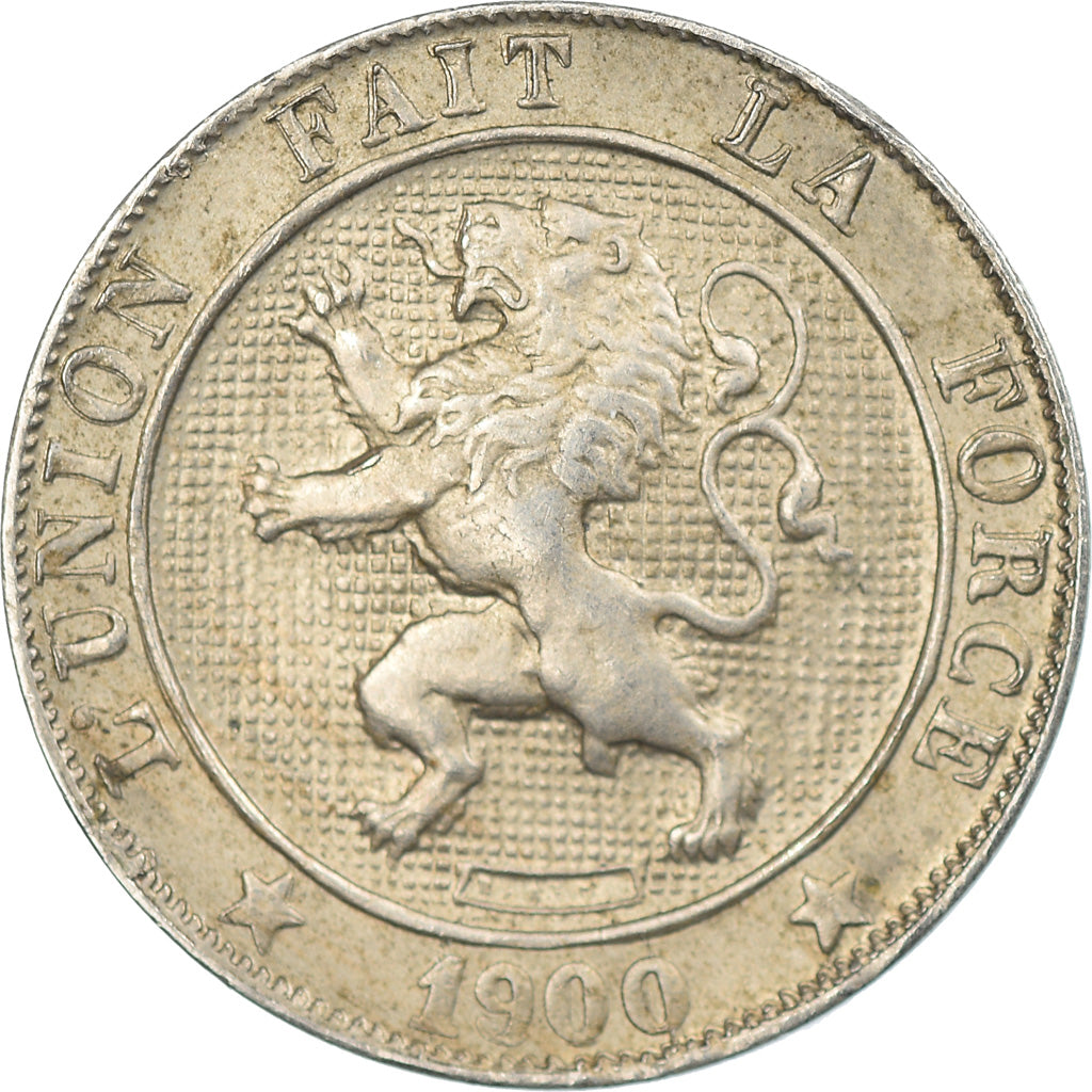 Coin, Belgium, Leopold II, 5 Centimes, 1900, EF(40-45), Copper-nickel, KM:40