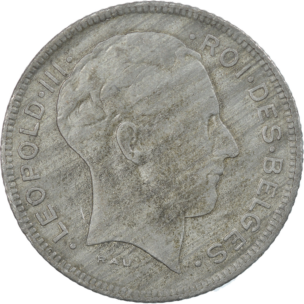 Münze, Belgien, 5 Francs, 5 Frank, 1946, SS, Zinc, KM:129.1