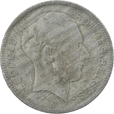 Moneta, Belgia, 5 Francs, 5 Frank, 1946, EF(40-45), Cynk, KM:129.1