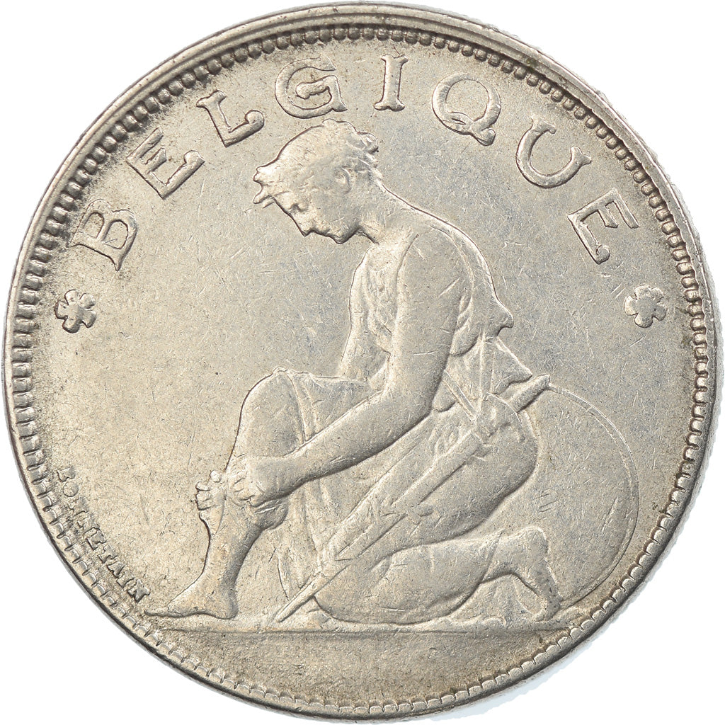 Coin, Belgium, 2 Francs, 2 Frank, 1923, EF(40-45), Nickel, KM:91.1