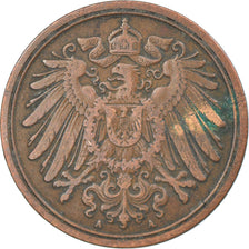 Coin, GERMANY - EMPIRE, Wilhelm II, Pfennig, 1892, Berlin, VF(30-35), Copper