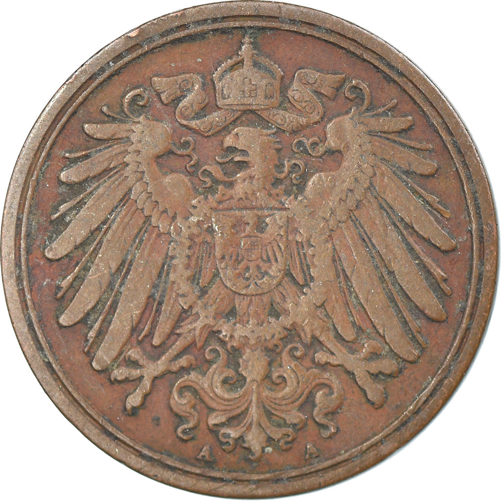 Moneda, ALEMANIA - IMPERIO, Wilhelm II, Pfennig, 1895, Berlin, MBC, Cobre, KM:10