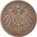 Moneda, ALEMANIA - IMPERIO, Wilhelm II, Pfennig, 1895, Berlin, MBC, Cobre, KM:10