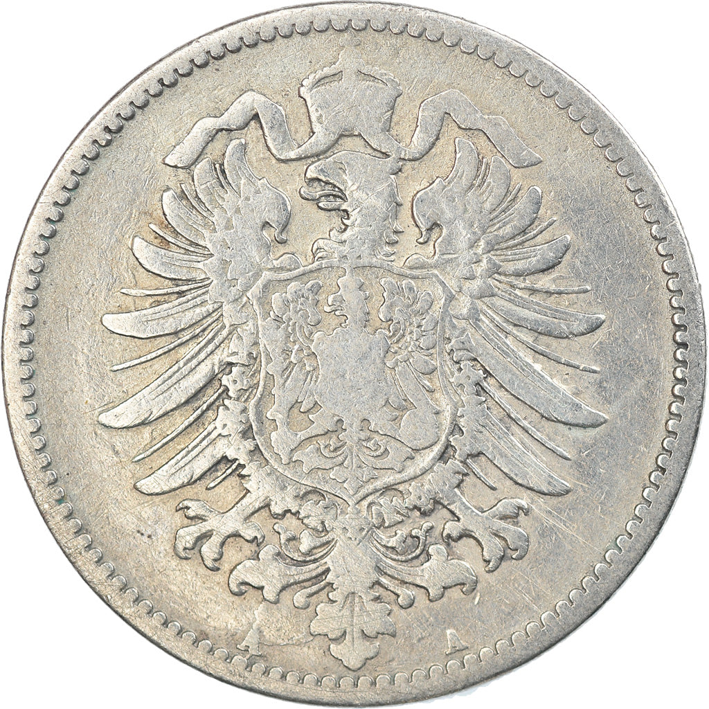 Coin, GERMANY - EMPIRE, Wilhelm I, Mark, 1874, Berlin, EF(40-45), Silver, KM:7