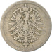 Monnaie, GERMANY - EMPIRE, Wilhelm I, 5 Pfennig, 1874, Stuttgart, TB+