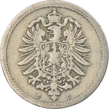 Moneta, NIEMCY - IMPERIUM, Wilhelm I, 5 Pfennig, 1876, Frankfurt, EF(40-45)