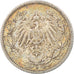 Moneda, ALEMANIA - IMPERIO, 1/2 Mark, 1912, Stuttgart, MBC, Plata, KM:17