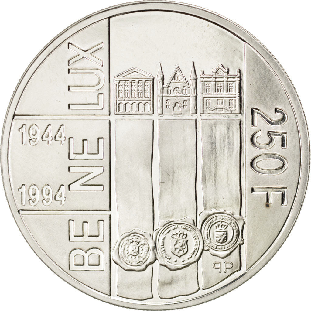 LUXEMBOURG, 250 Francs, 1994, KM #68, MS(65-70), Silver, 18.93