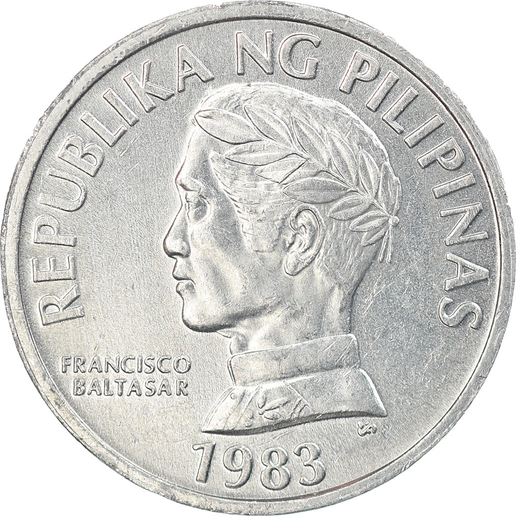 Coin, Philippines, 10 Sentimos, 1983, EF(40-45), Aluminum, KM:240.2
