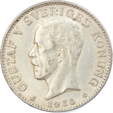 Coin, Sweden, Gustaf V, Krona, 1936, EF(40-45), Silver, KM:786.2