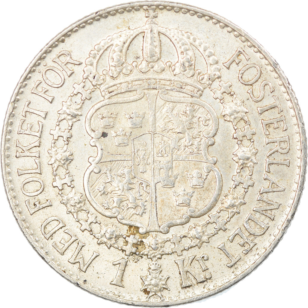 Coin, Sweden, Gustaf V, Krona, 1936, EF(40-45), Silver, KM:786.2
