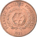 Monnaie, Tonga, King Taufa'ahau Tupou IV, 2 Seniti, 1981, TTB+, Bronze, KM:67
