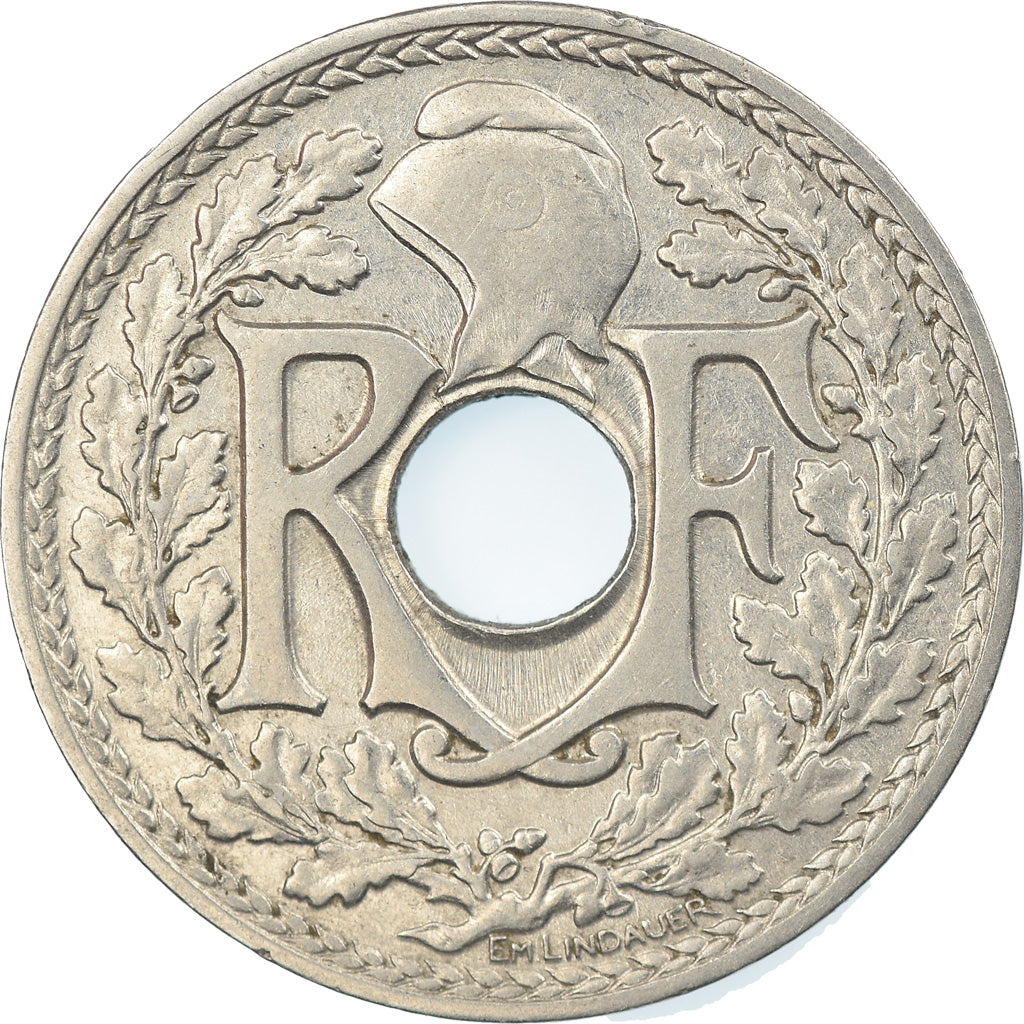 Monnaie, France, Lindauer, 25 Centimes, 1915, TTB, Nickel, Gadoury:379, KM:867