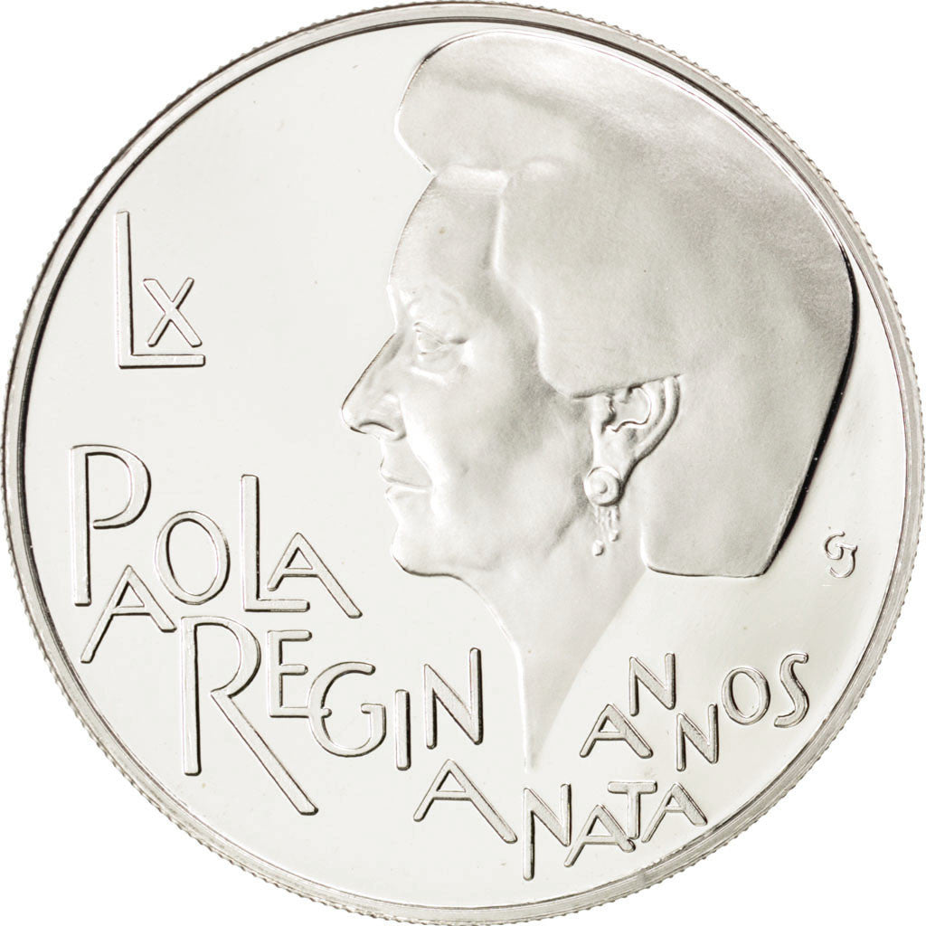 BELGIUM, 250 Francs, 250 Frank, 1997, Brussels, KM #207, MS(65-70), Silver, 33,.