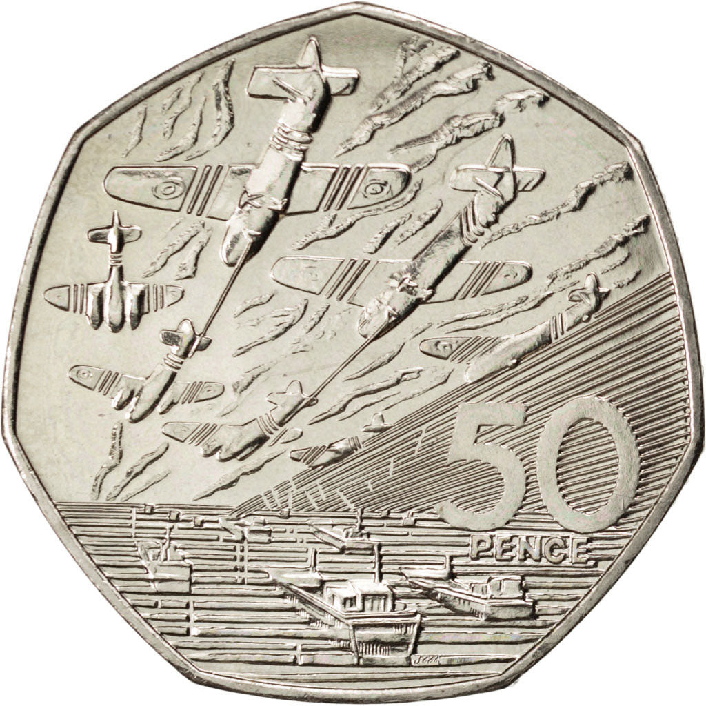GREAT BRITAIN, 50 Pence, 1994, KM #966, MS(65-70), Copper-Nickel, 30, 13.57