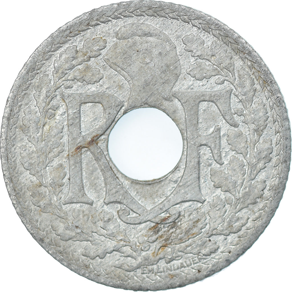 Coin, France, Lindauer, 10 Centimes, 1941, Paris, EF(40-45), Zinc, KM:896