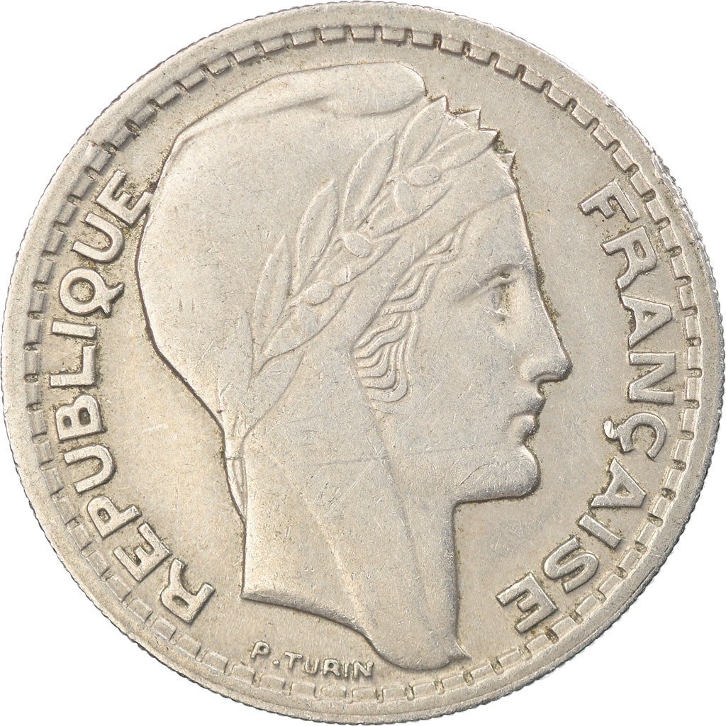 Coin, France, Turin, 10 Francs, 1945, Paris, EF(40-45), Copper-nickel, KM:908.1