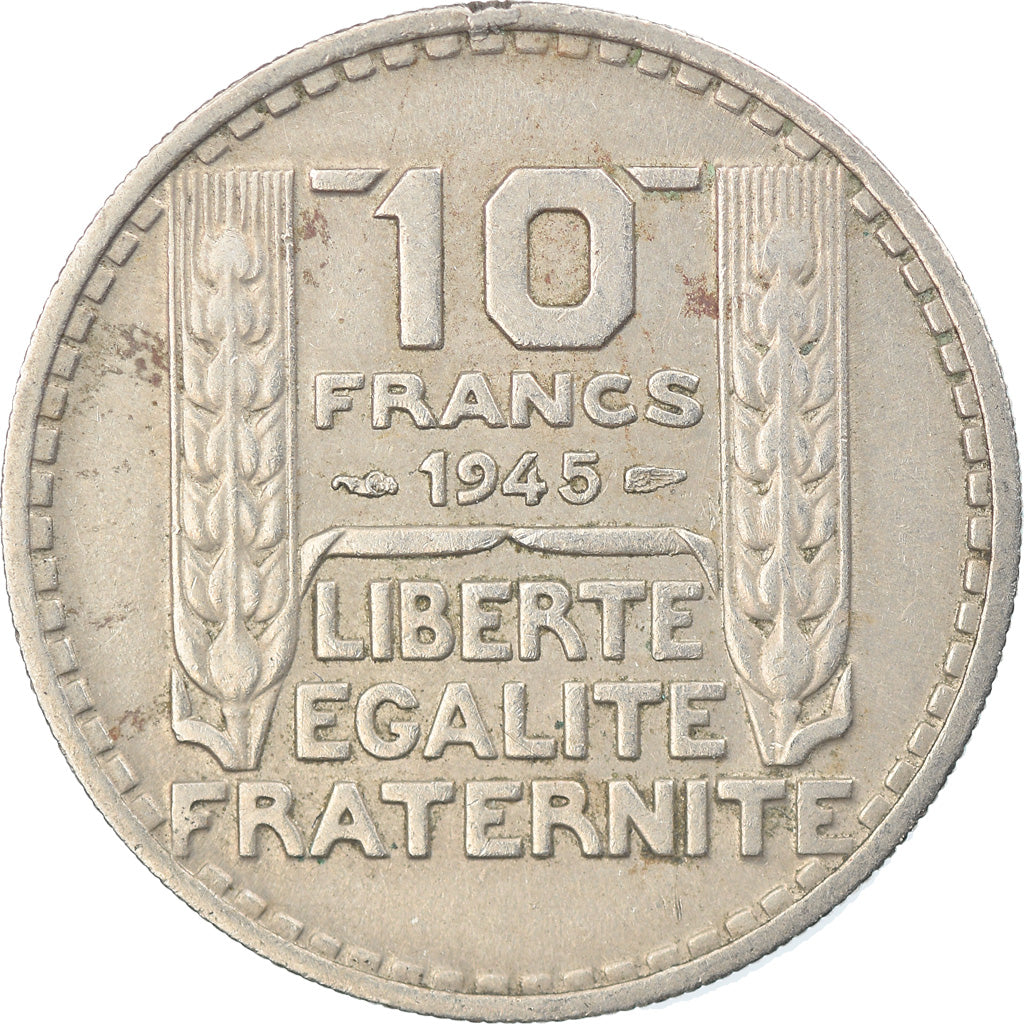 Coin, France, Turin, 10 Francs, 1945, Paris, EF(40-45), Copper-nickel, KM:908.1