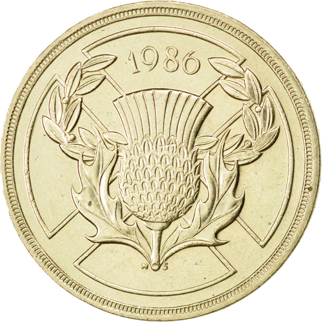 Gran Bretagna, Elizabeth II, 2 Pounds, 1986, SPL-, Nichel-ottone, KM:947