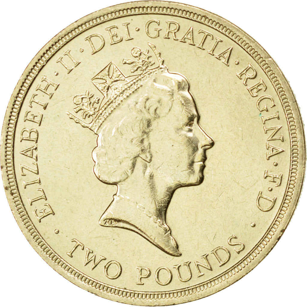 Gran Bretagna, Elizabeth II, 2 Pounds, 1986, SPL-, Nichel-ottone, KM:947