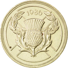 GREAT BRITAIN, 2 Pounds, 1986, KM #947, AU(55-58), Nickel-Brass, 28.4, 15.90