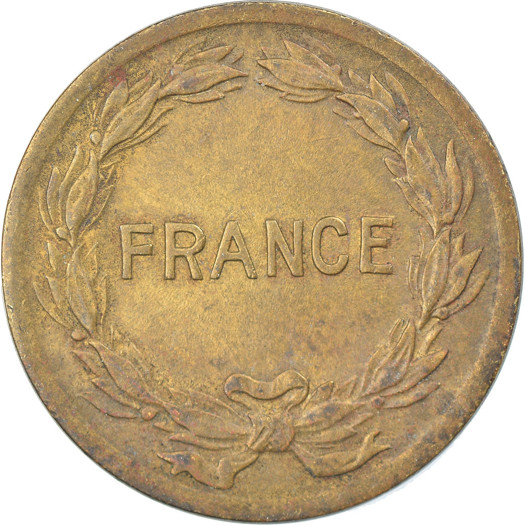 Coin, France, France Libre, 2 Francs, 1944, Philadelphia, EF(40-45), Brass