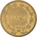 Coin, France, France Libre, 2 Francs, 1944, Philadelphia, EF(40-45), Brass