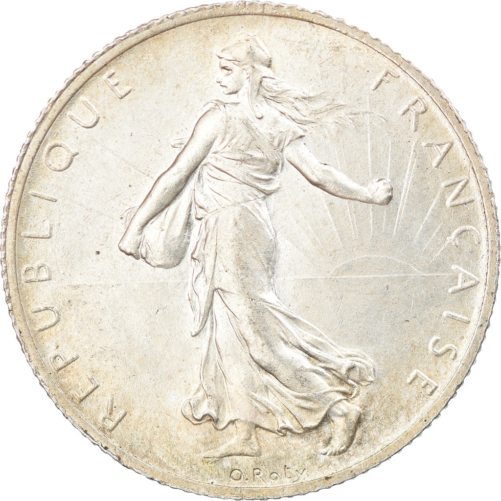Coin, France, Semeuse, 2 Francs, 1914, Paris, AU(55-58), Silver, KM:845.1