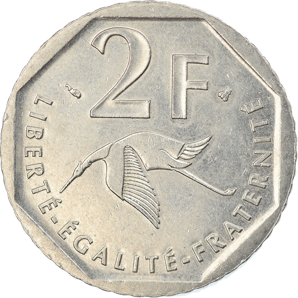 Moeda, França, Guynemer, 2 Francs, 1997, Paris, EF(40-45), Níquel, KM:1187
