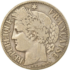 Coin, France, Cérès, Franc, 1872, Paris, VF(30-35), Silver, KM:822.1