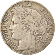 Coin, France, Cérès, Franc, 1887, Paris, EF(40-45), Silver, KM:822.1